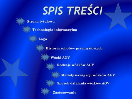 SPIS TREŚCI Strona tytułowa Technologia informacyjna Logo