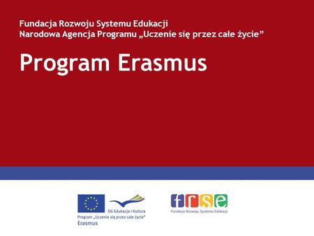 Program Erasmus Fundacja Rozwoju Systemu Edukacji