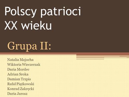 Polscy patrioci XX wieku