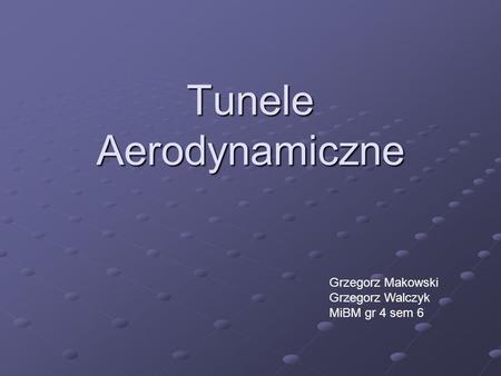 Tunele Aerodynamiczne