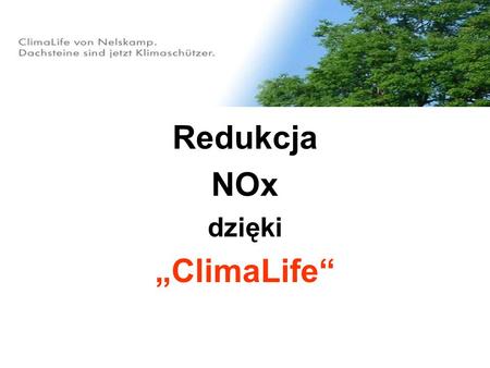 Redukcja NOx „ClimaLife“