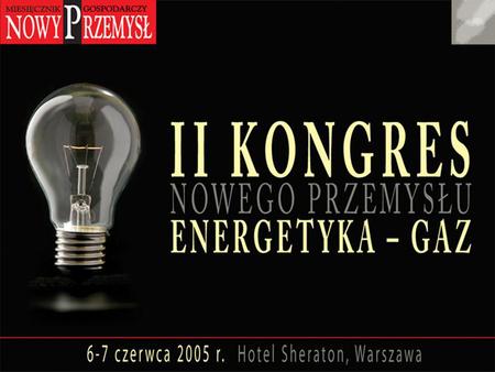 Warunki do inwestowania w sektorze elektroenergetycznym Jan Kurp Prezes Zarządu Południowy Koncern Energetyczny SA Warszawa, 6 czerwca 2005 r.