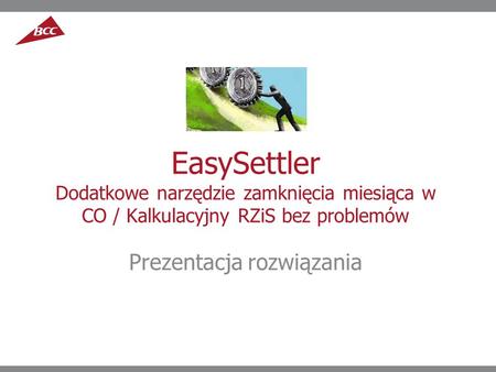EasySettler Dodatkowe narzędzie zamknięcia miesiąca w CO / Kalkulacyjny RZiS bez problemów Prezentacja rozwiązania.