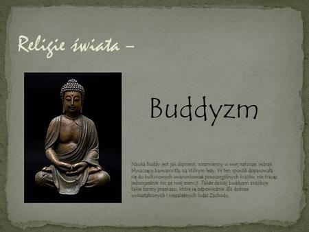 Buddyzm Religie świata –