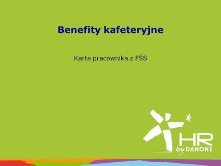 Benefity kafeteryjne Karta pracownika z FŚS.