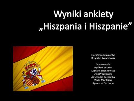„Hiszpania i Hiszpanie”