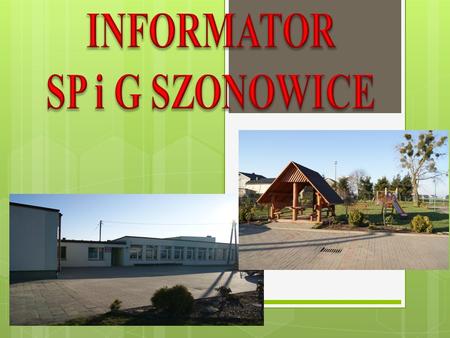INFORMATOR SP i G SZONOWICE.