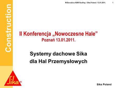 II Konferencja „Nowoczesne Hale” Poznań
