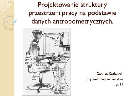 Damian Kotłowski Inżynieria bezpieczeństwa gr. 11