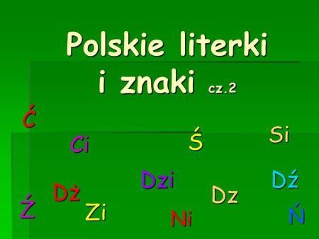 Polskie literki i znaki cz.2