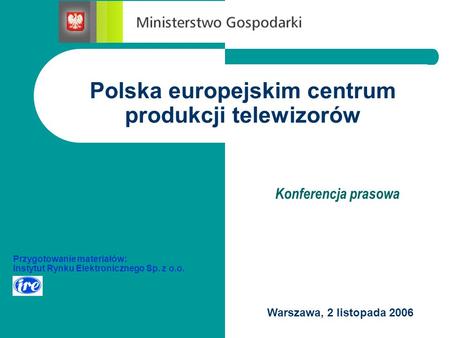 Polska europejskim centrum produkcji telewizorów