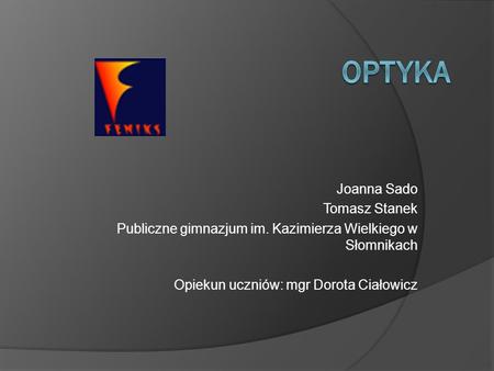 Optyka Joanna Sado Tomasz Stanek