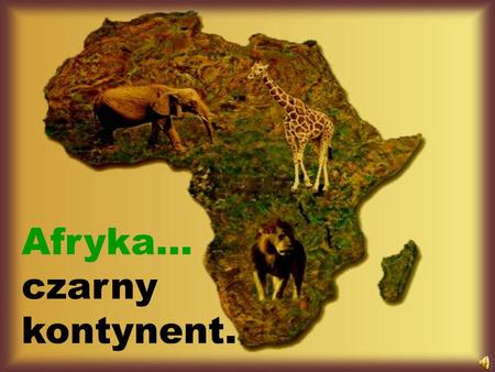 Afryka… czarny kontynent.