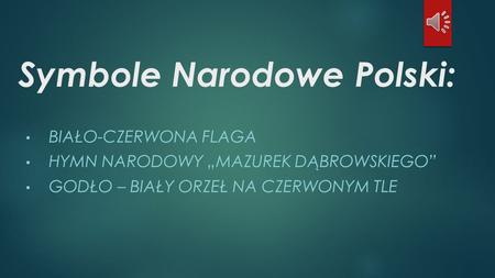 Symbole Narodowe Polski: