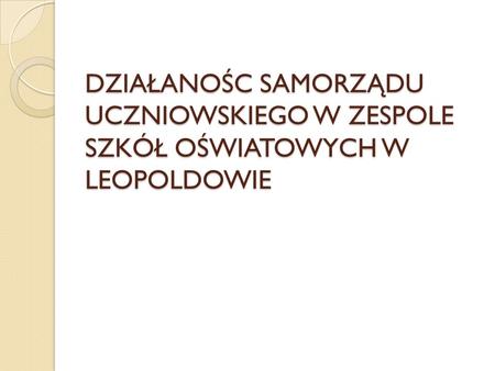 Samorząd Samorząd Uczniowski jest organizacją powołaną dla uczniów i przez uczniów. Jego członkami są wszyscy uczniowie z tytułu uczęszczania do szkoły.
