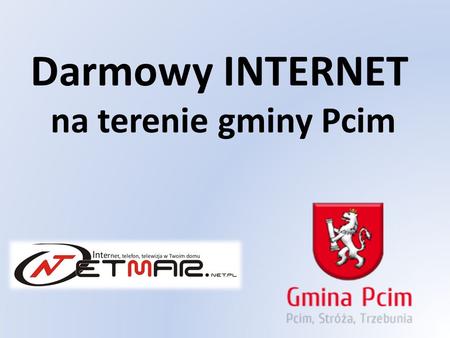 Darmowy INTERNET na terenie gminy Pcim. Szkoła Podstawowa nr 1 w Pcimiu.