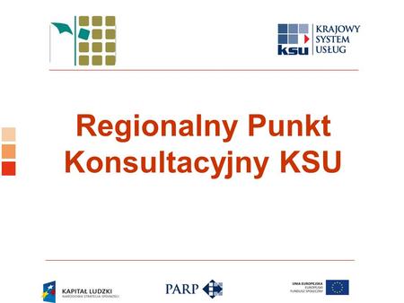 Logo ośrodka KSU Regionalny Punkt Konsultacyjny KSU.
