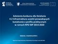 Regionalny Program Operacyjny Województwa Pomorskiego na lata 2014-2020 Gdańsk, 1 kwietnia 2016 r. Założenia konkursu dla Działania 4.2 Infrastruktura.