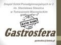 Gastrosfera Zespół Szkół Ponadgimnazjalnych nr 2 im. Stanisława Staszica w Tomaszowie Mazowieckim.