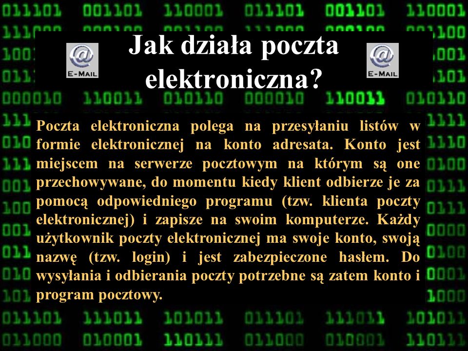 Poczta Elektroniczna Marcin DOBROSZEK Sebastian DUDKIEWICZ. - Ppt Pobierz