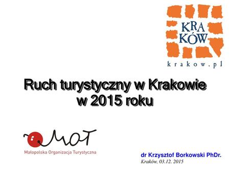 Ruch turystyczny w Krakowie w 2015 roku