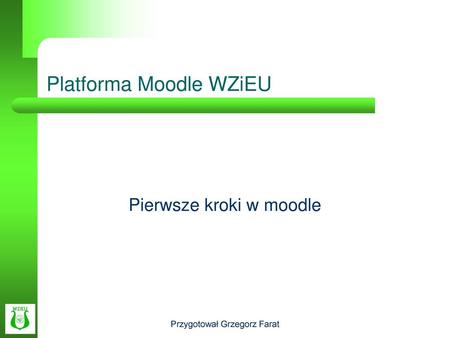Platforma Moodle WZiEU