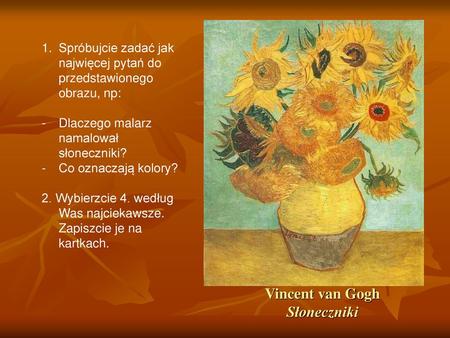 Vincent van Gogh Słoneczniki