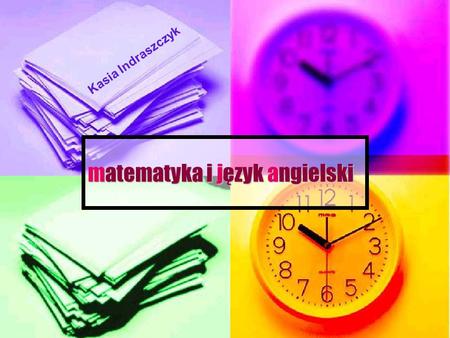 matematyka i język angielski