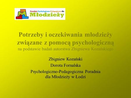 Psychologiczno-Pedagogiczna Poradnia dla Młodzieży w Łodzi