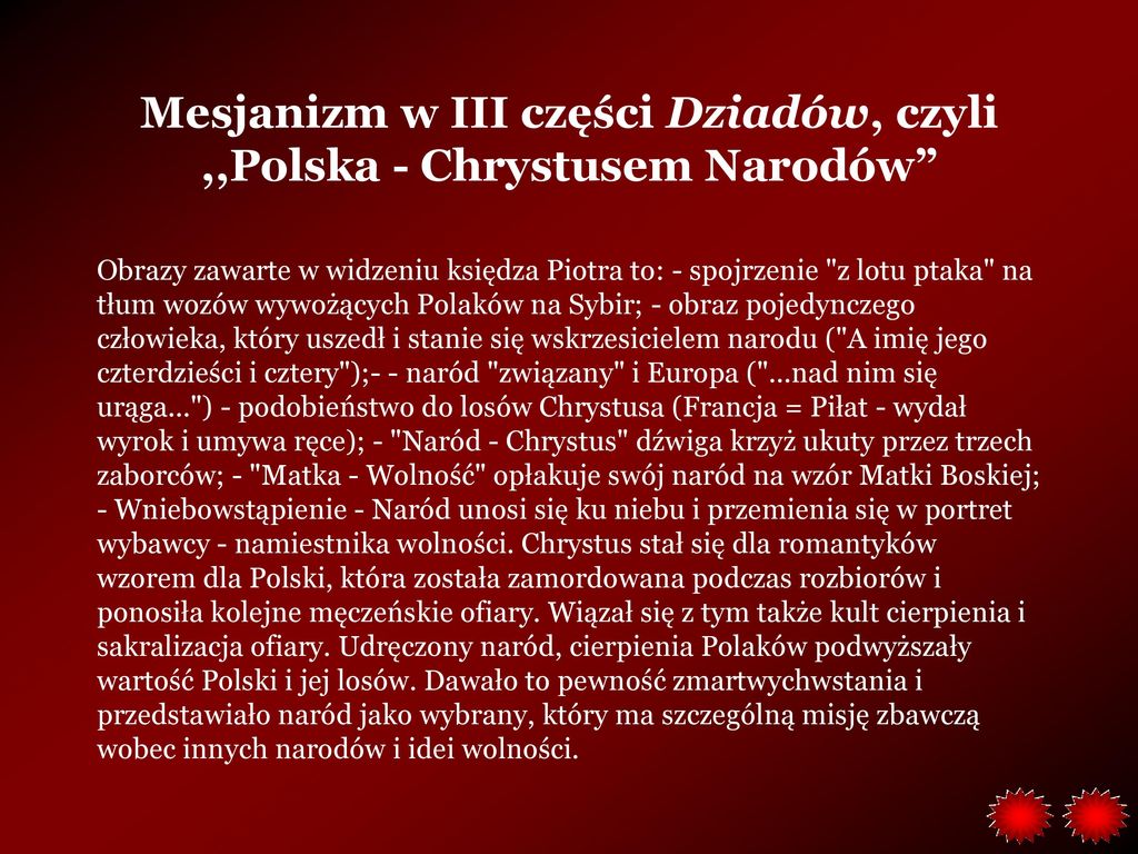 Mesjanizm w III części Dziadów, czyli ,,Polska - Chrystusem Narodów