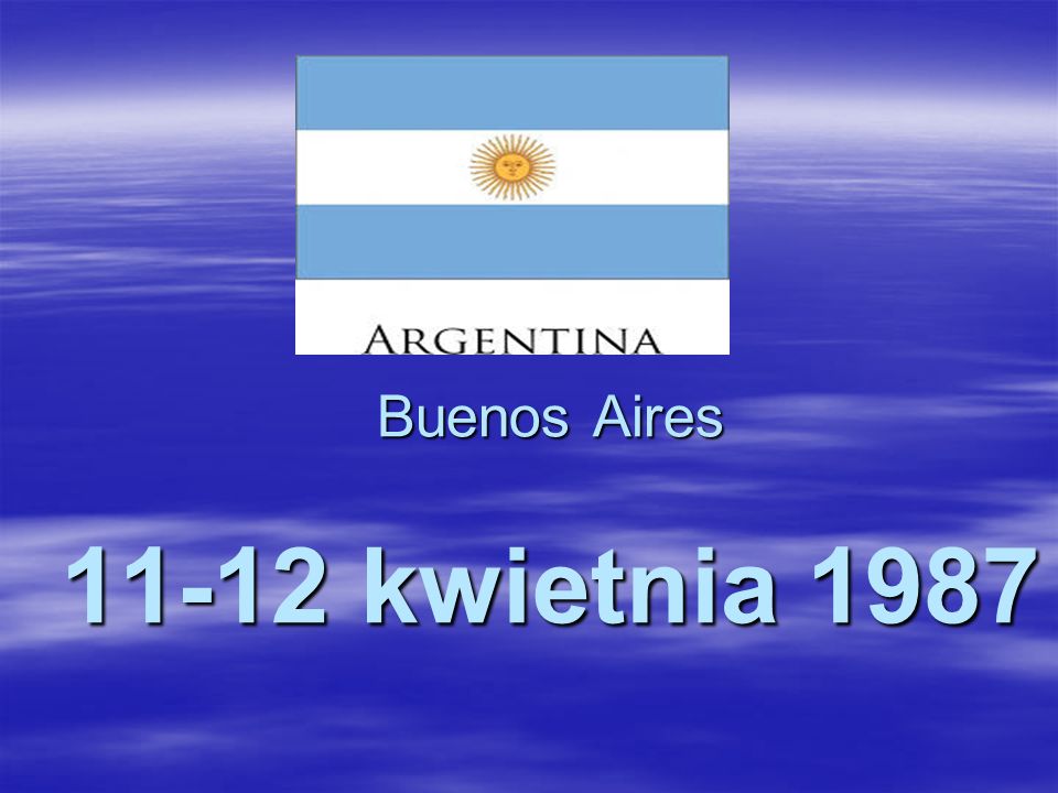 Buenos Aires kwietnia 1987