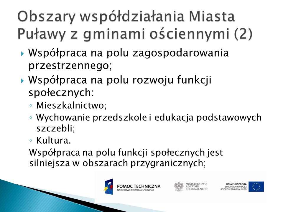 Obszary współdziałania Miasta Puławy z gminami ościennymi (2)