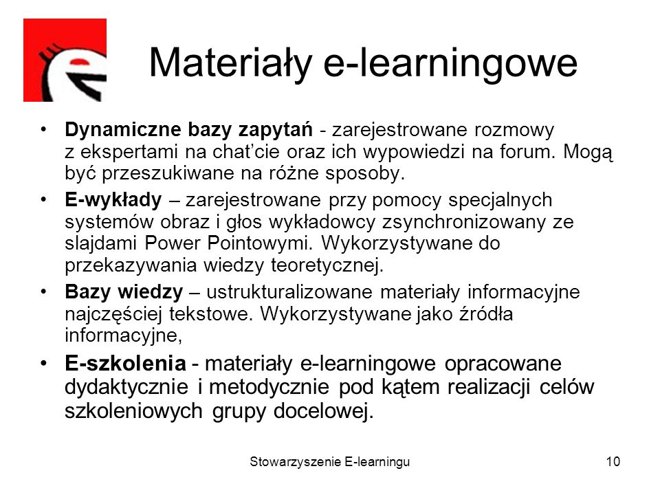 Materiały e-learningowe