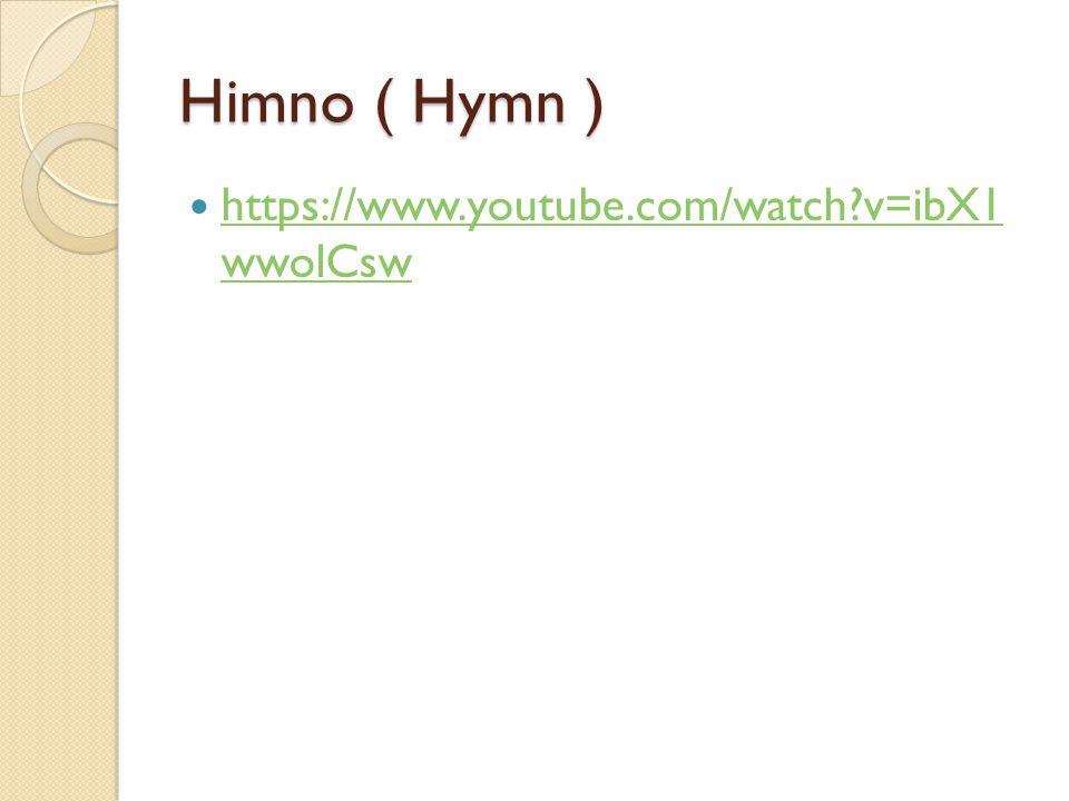 Himno ( Hymn )   v=ibX1 wwolCsw