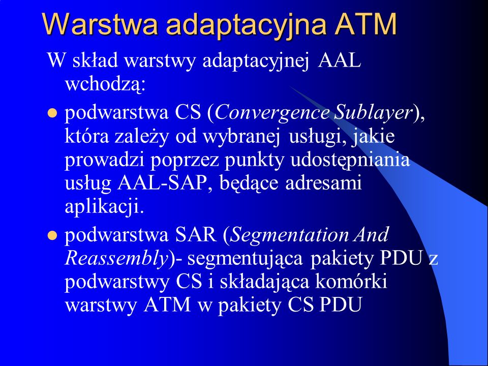 Warstwa adaptacyjna ATM