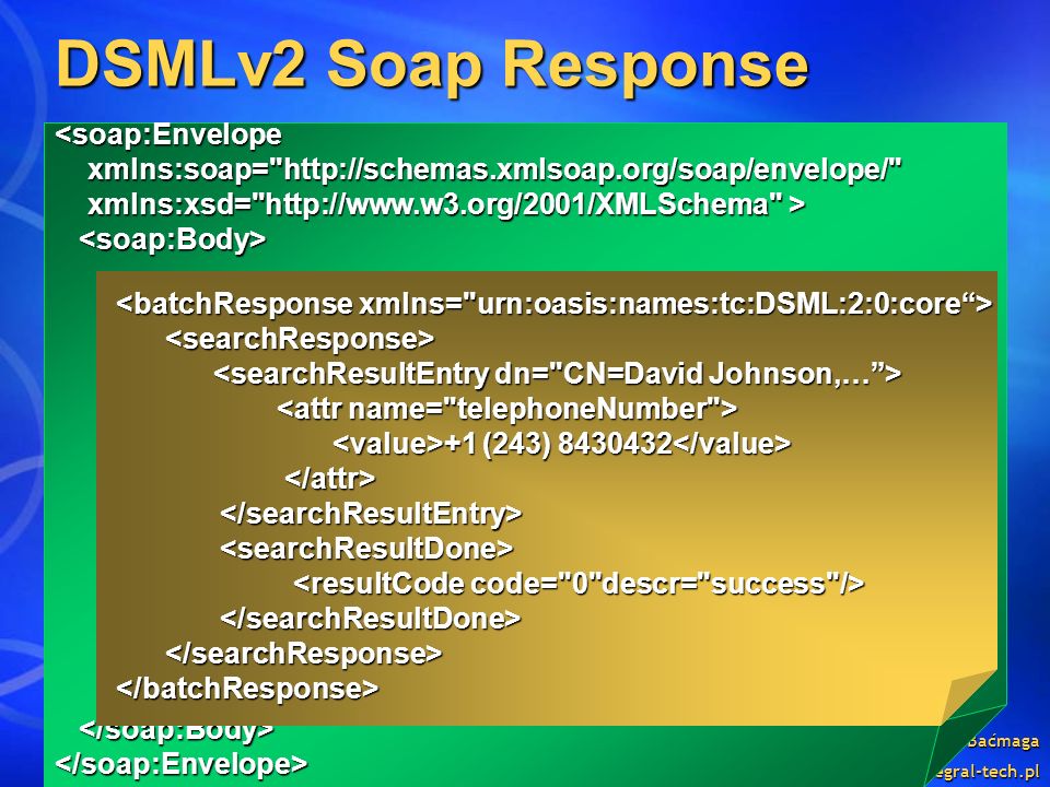 DSMLv2 Soap Response