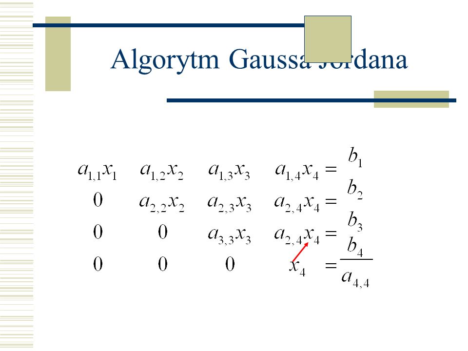 Algorytm Gaussa Jordana