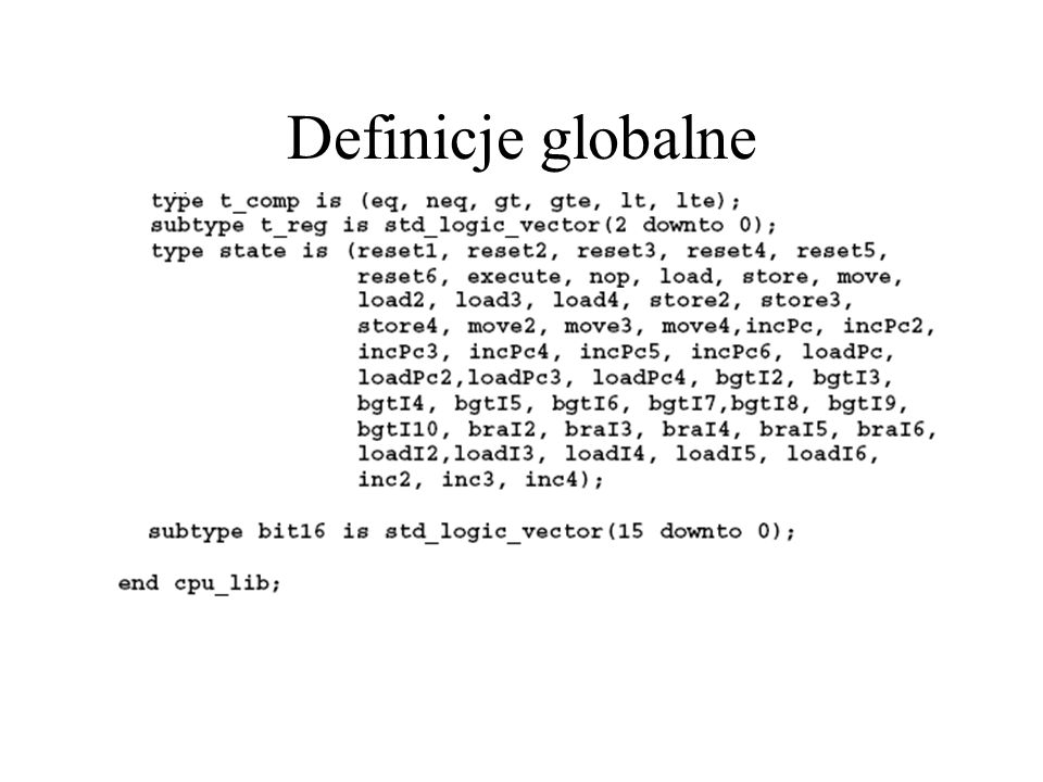 Definicje globalne