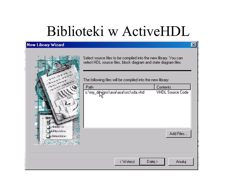 Biblioteki w ActiveHDL