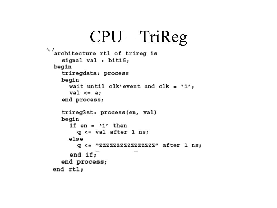 CPU – TriReg