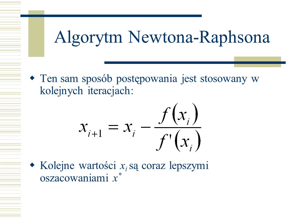 Algorytm Newtona-Raphsona