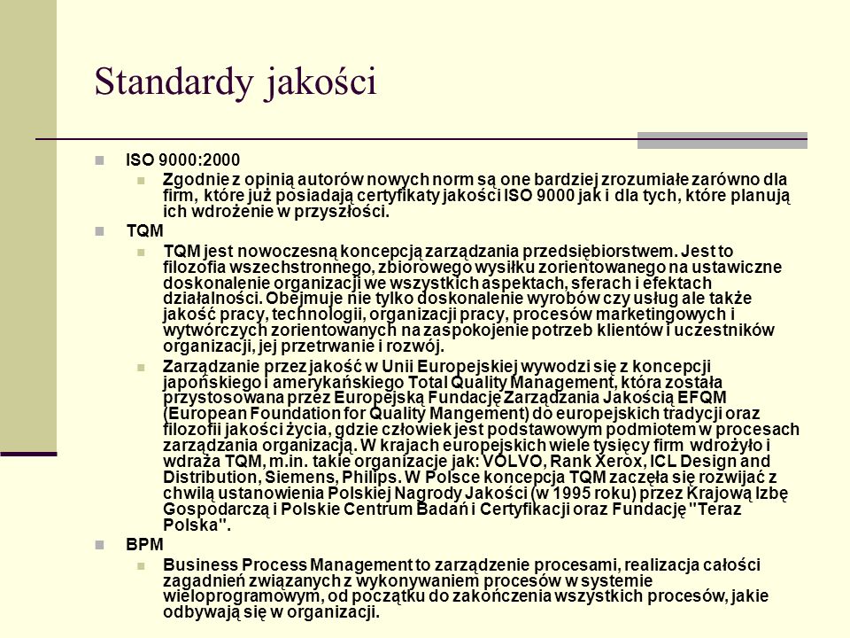 Standardy jakości ISO 9000:2000