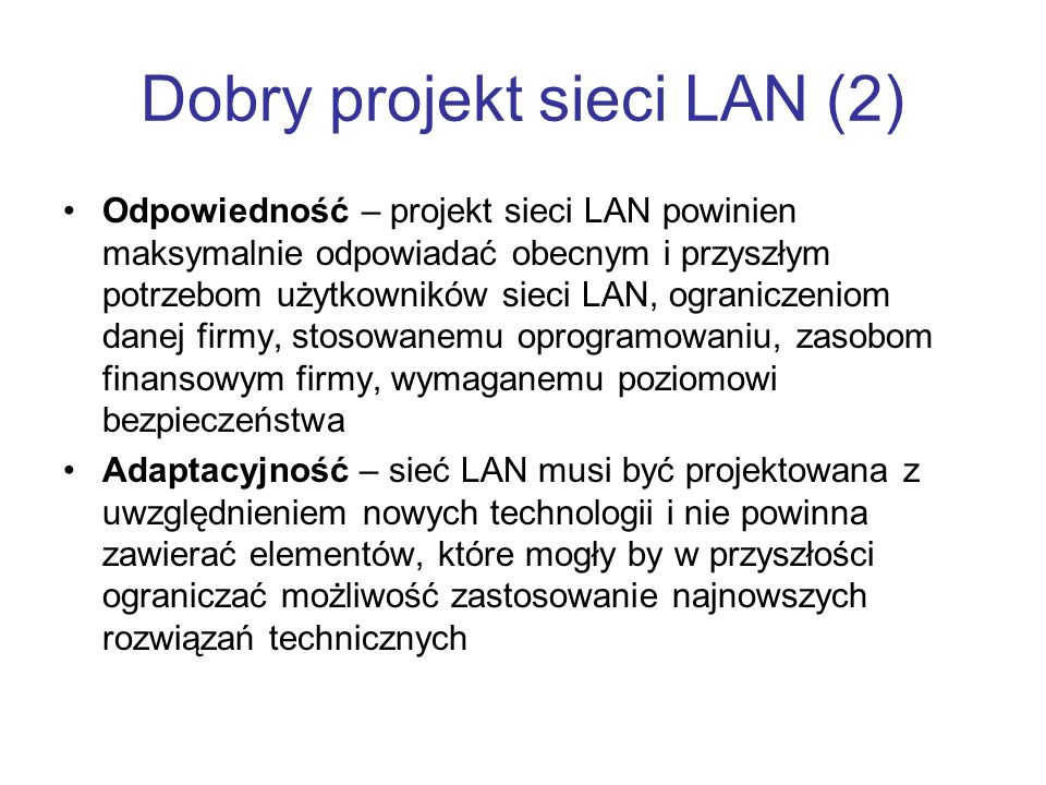 Dobry projekt sieci LAN (2)