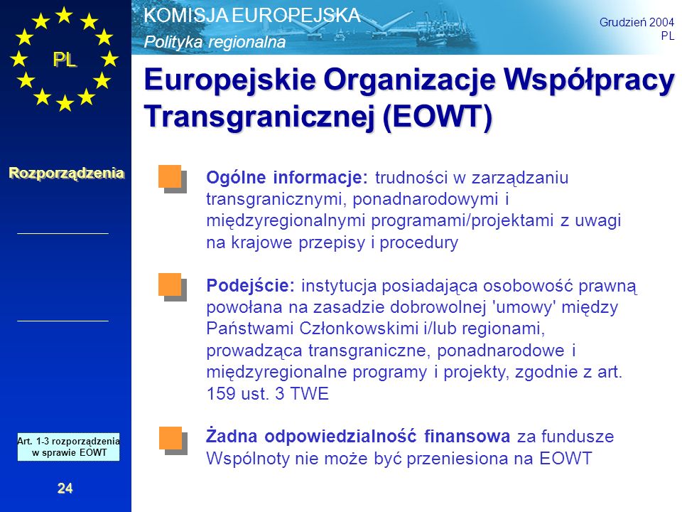 Europejskie Organizacje Współpracy Transgranicznej (EOWT)