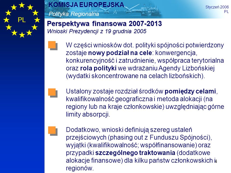 Perspektywa finansowa Wnioski Prezydencji z 19 grudnia 2005