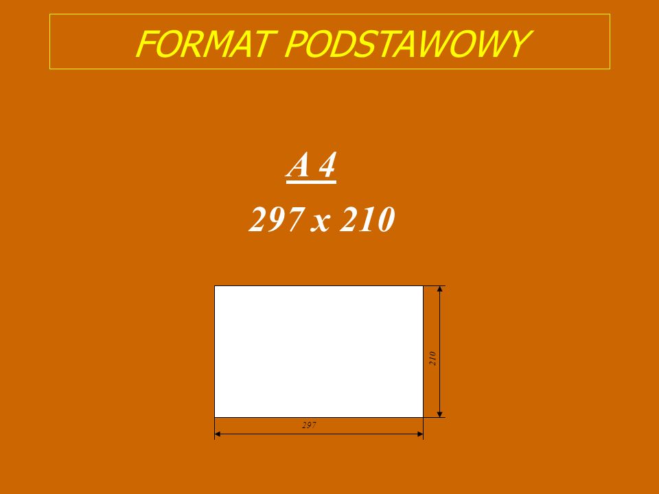 FORMAT PODSTAWOWY A x