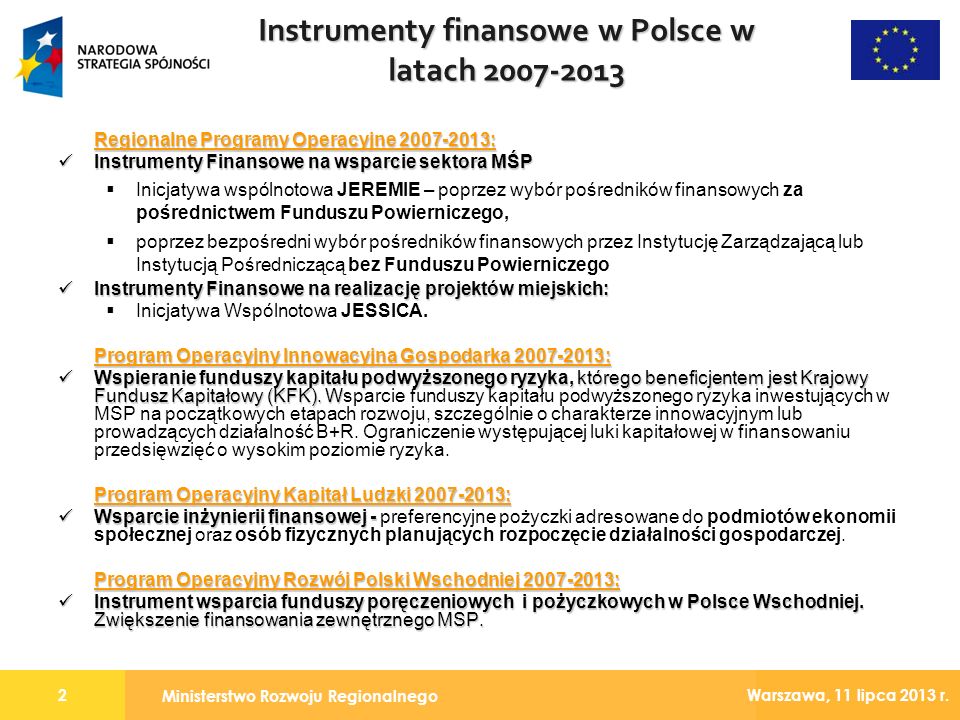 Instrumenty finansowe w Polsce w latach