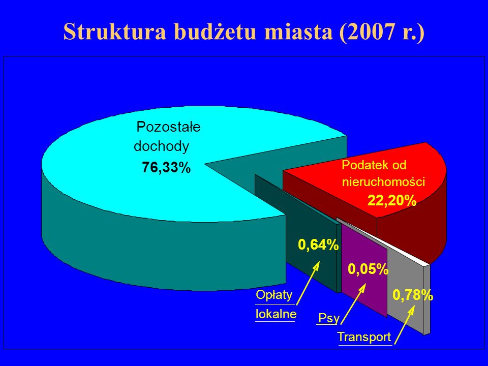 Struktura budżetu miasta (2007 r.)