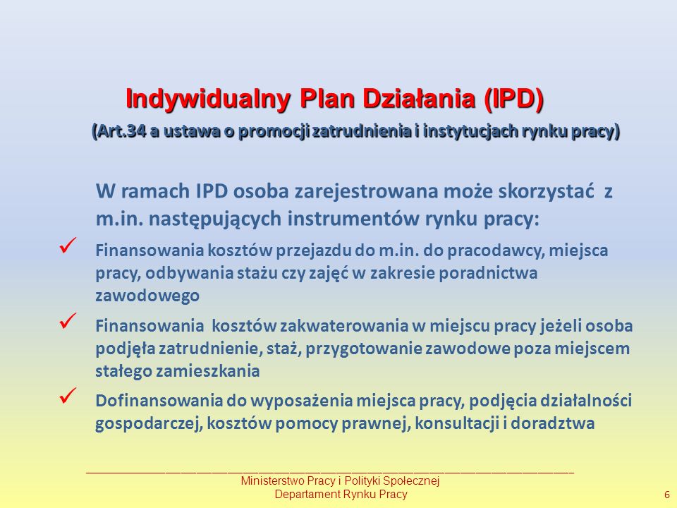 Indywidualny Plan Działania (IPD)