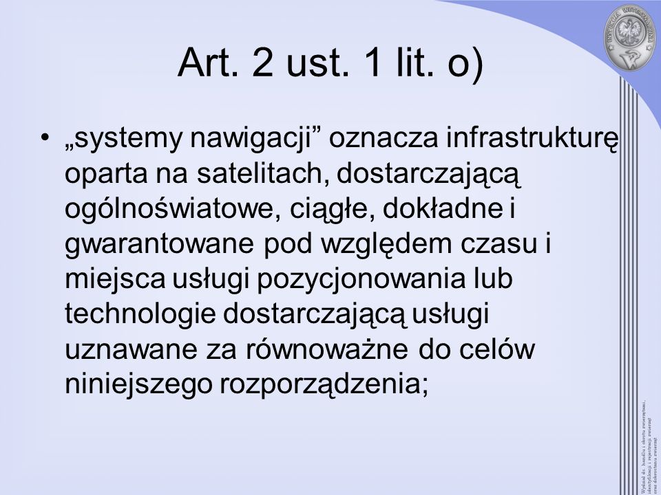 Art. 2 ust. 1 lit. o)